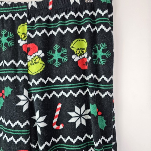 Dr Seuss Womens 2X L Pajama Set Green Fleece Holiday Grinchmas Plus‎ Pajama Set - Picture 6 of 6